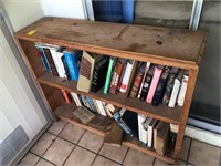 LOT BOOKCASE WITH CONTENTS