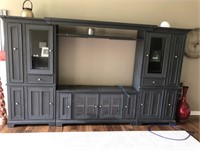 Gray Entertainment Cabinet