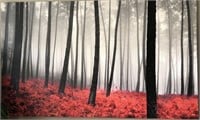 Canvas wall picture of trees in a forest