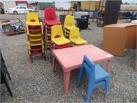 Assorted Kids' Chairs and Table