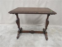 CARVED WOOD OCCASIONAL TABLE: