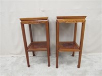 PAIR OF ASIAN PLANT STANDS:
