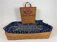 Longaberger Hostess Serving Tray & Basket