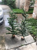 2 Vintage Christmas Tree
