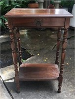 Mahogany Table W/Drawer