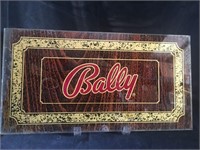 Bally Vintage Glass Casino Sign