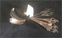 Set of 4 H. Marlhinsen Demitasse Spoons