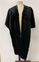 Black fur stole