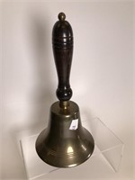 Antique brass school bell