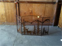 Nature design fireplace screen