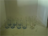 set of glass drinking tumblers