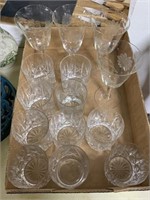 Tray Lot Of Glasses