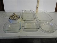 glass baking ware, anchor hocking and pyrex