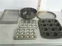 lot of baking pans