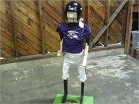 4ft wooden hand made Baltimore Raven guy