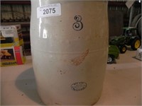 Vintage 3 Gal. Redwing Churn (No Top)