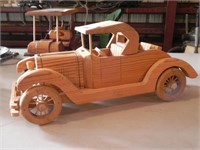 1929 Hand-Crafted Wooden Car by Dr. Cook