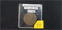 1847 Matron Braided Hair Large Cent