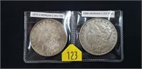 1879-S & 1886 Morgan Silver Dollars