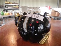 Clown Teapot, Black Wire Handle