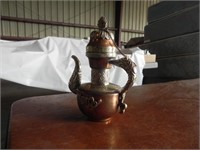 Copper/Metal Ornate Teapot