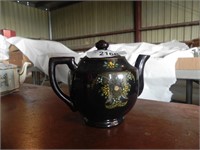 Hand-Painted Japan Deep Brown Teapot
