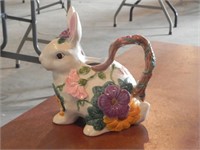 Fritz & Floyd Bunny Rabbit Teapot (No Lid)