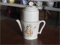 Porcelain 4-Part Girl & Boy Teapot