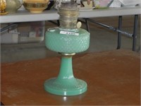 Vintage Aladdin Lamp, Mod. B, Green Base