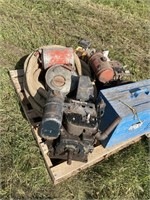 VINTAGE GAS CANS, TOW ROPE BROKEN ENDS,