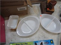 3-- PYREX DISHES