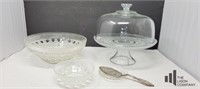 American Glass Co. Windsor Cut Serving Pieces