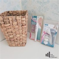 Wicker Basket with Manicure & Pedicure Sets