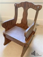 Child’s Wooden Rocker and Toys