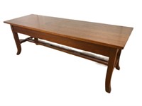 Antique Robinson Lumber Company Black Walnut Bench