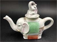 Vintage Ceramic Elephant Chinese Tea Pot