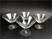 Set of 4 Rosenthal Crystal Cocktail Glasses