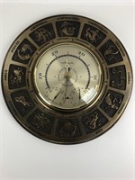 Vintage Airguide Zodiac Thermometer Barometer