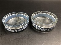 Pair of Caesar's Palace glass ashtrays