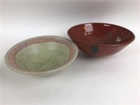 Vintage Signed a Studio Pottery Bowls
