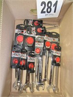 Box of Assorted Ratcheting Combo Wrenches