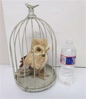 Metal Cage W/ Owl