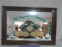 COOL IMPERIAL OIL COMPANY LOGO FRAMED MIRROR