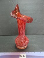 LOVELY JACK IN THE PULPIT BLOWN GLASS VASE