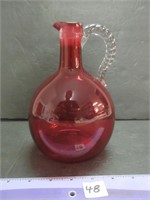 GORGEOUS PINK LUSTER PITCHER VASE