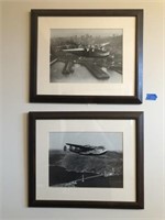 2 Vintage Plane Prints
