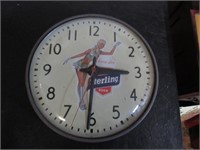 sterling beer clock