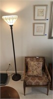 Floor Lamp, 2 Arm Chairs