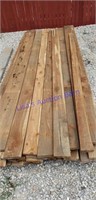 29  ten foot dried cedar boards  1 inch thick