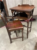 Cute 1920s telephone stand & seat